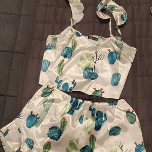 Nasty Gal Cactus Pajamas Set